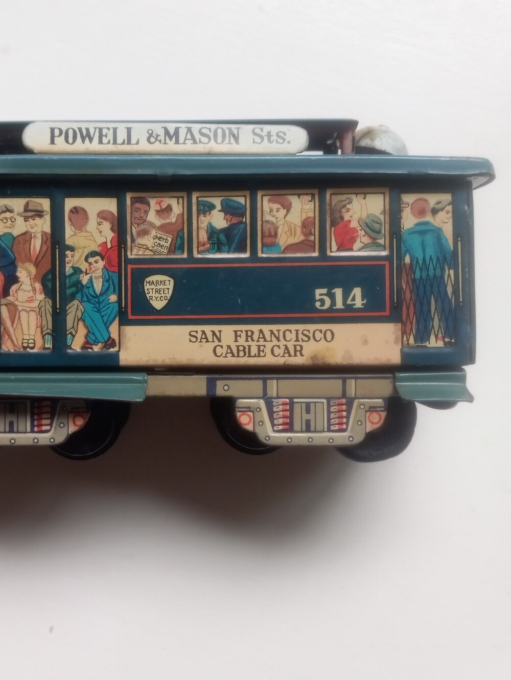 1970s Vintage Metal S F Cable car